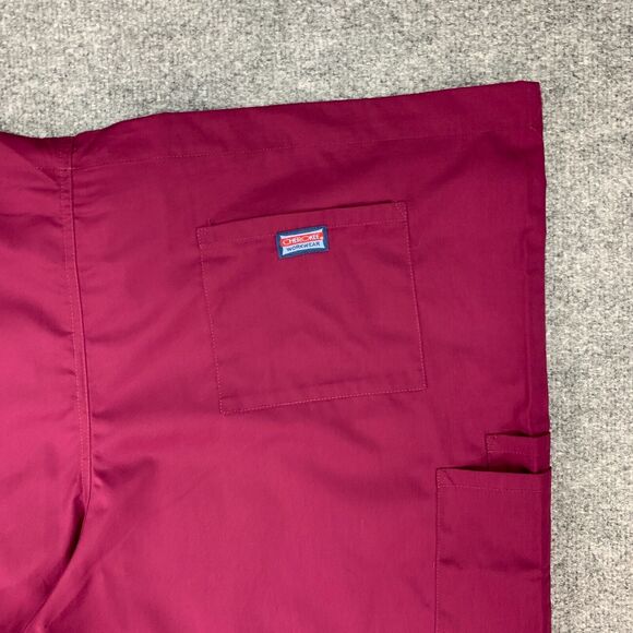 Cherokee Scrub Pants Adult 2XL XXL Plum Purple Breathable Medical Workwear New - Picture 5 of 14